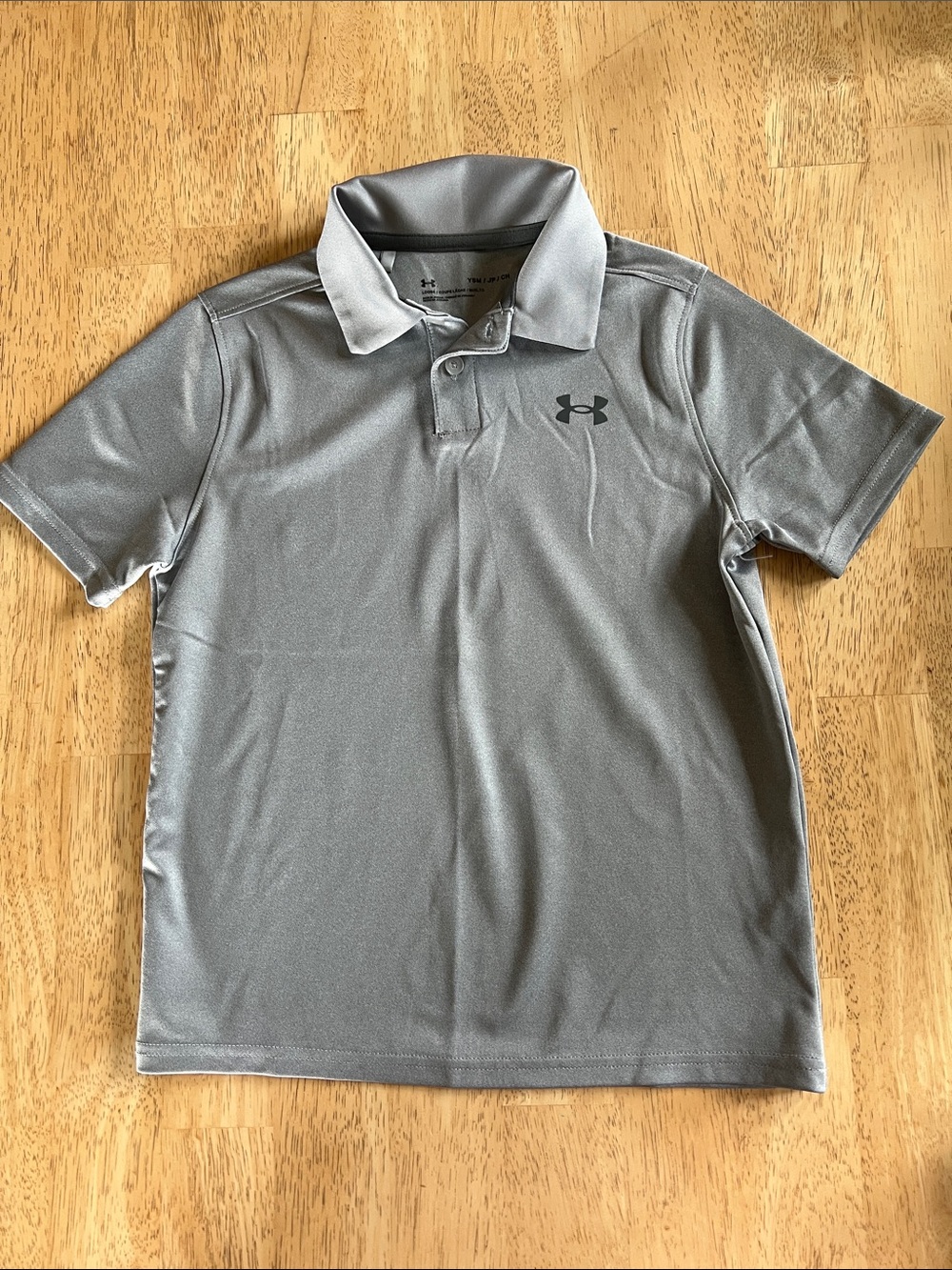 Under Armour Boy’s Light Gray Performance Polo